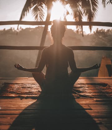 Person stretching
