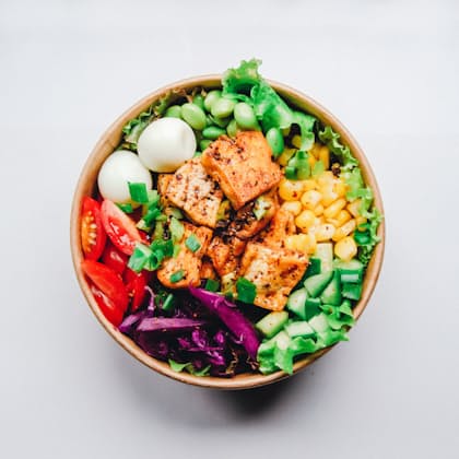 Colourful healthy meal